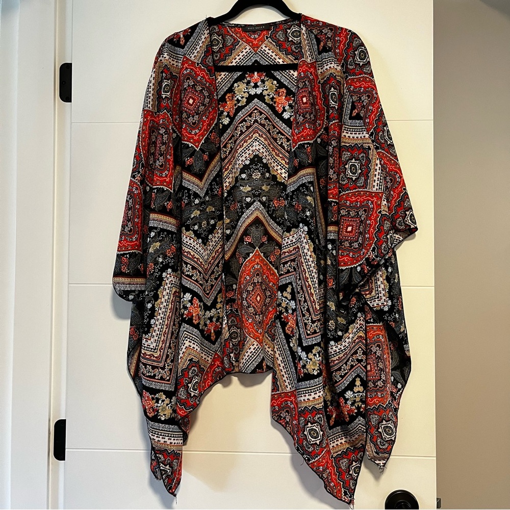 Suzy Shier | Open Front Kimono-Style Cover Up